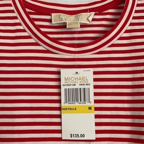 NEW Michael Kors Red Stripes Top Tank US M - Picture 6 of 6